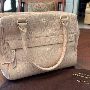Kate Spade Pale Pink Satchel Bag with Gold Hardware